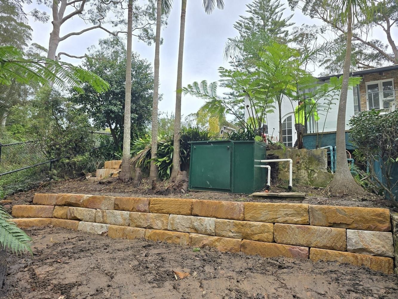 Lane Cove Sandstone Wall Replacement in Lane Cove