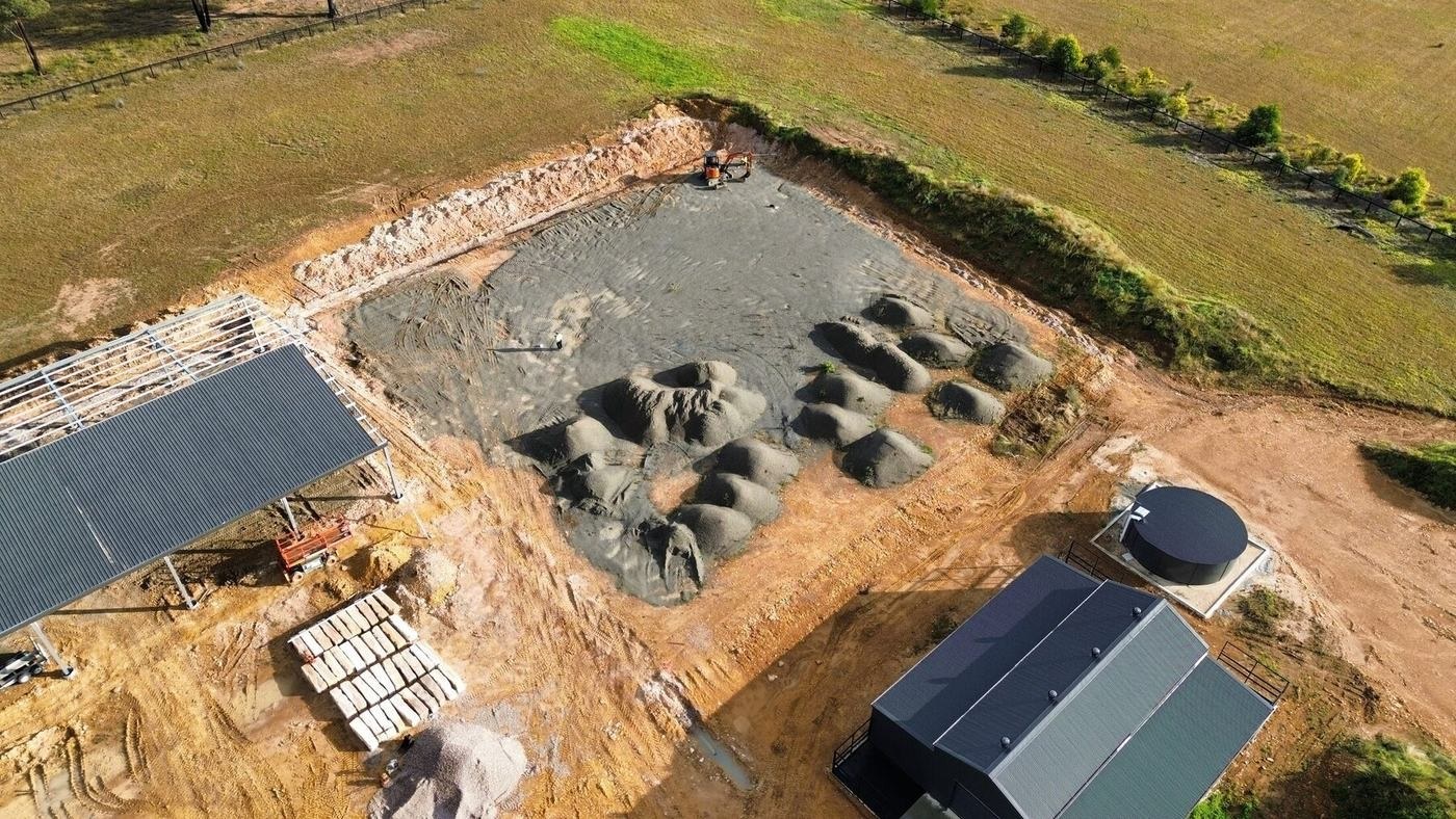 Buxton Equine Property Civil & Sandstone Works — before / during view 2