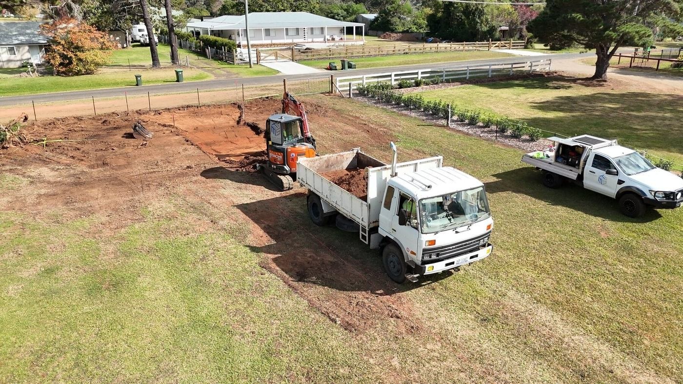 Bargo Truck Hardstand, Driveway & Rural Fencing — during view 3